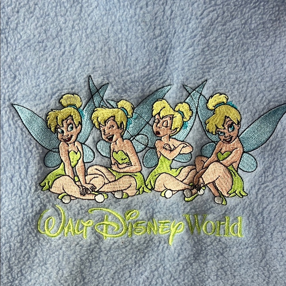 Disney Tinker Bell Fleece Pullover - Light Blue - Size Large - Picture 2 of 10